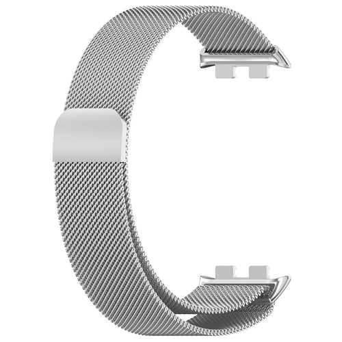 Milanese Strap, silver, without a watch, 3/4 front view