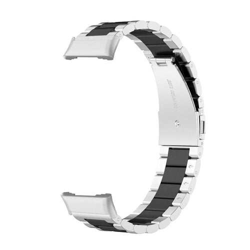 Steel Strap, silver/black, without a watch, 3/4 front view