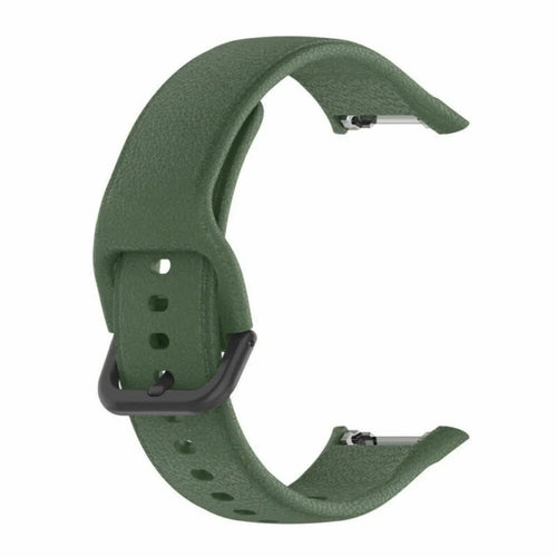 Silicone Strap, dark green, without a watch, 3/4 front view