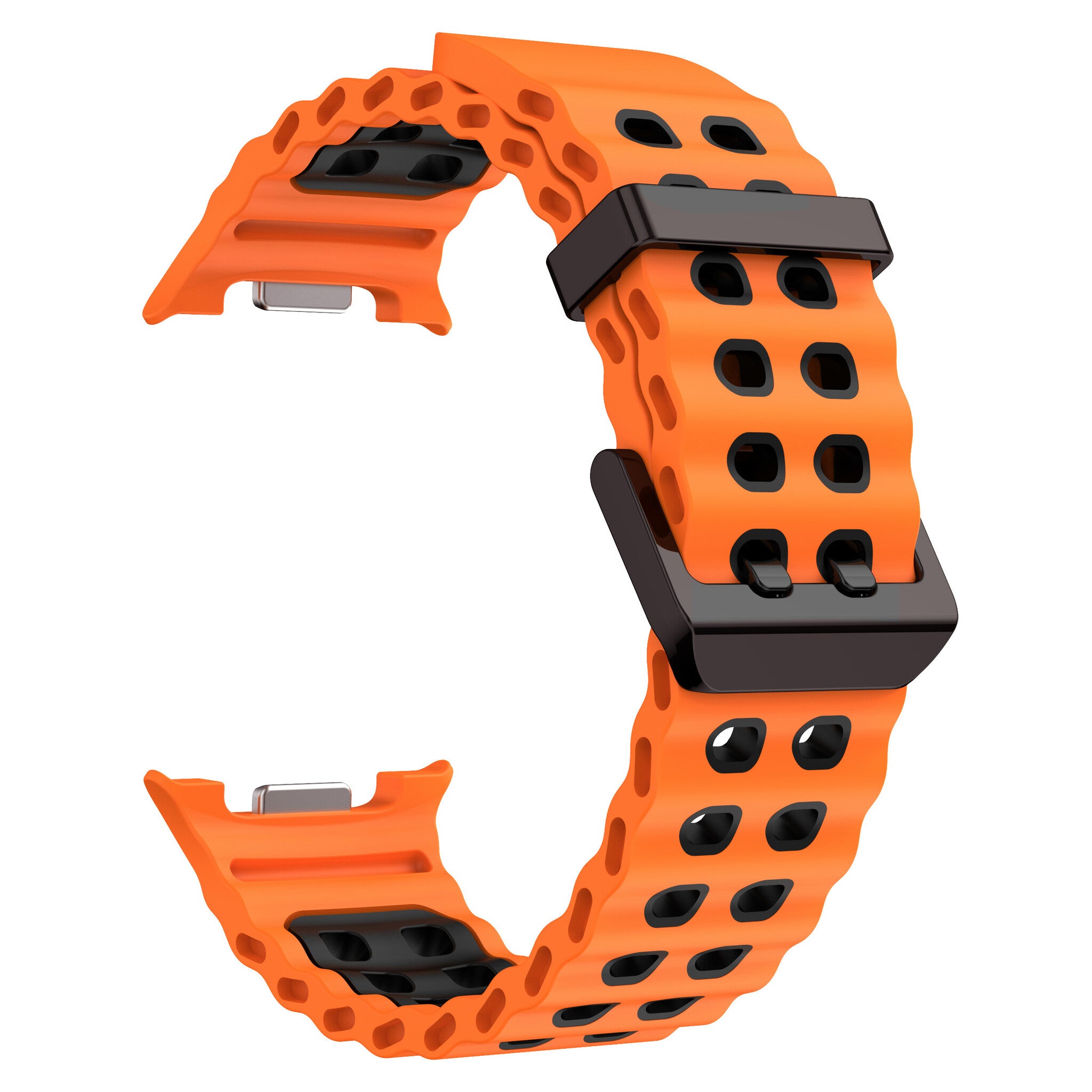 Correa Ocean Samsung Galaxy Watch 8 - 44mm (naranja/negro)