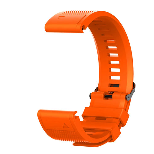 Silicone Strap, orange, without a watch, 3/4 front view