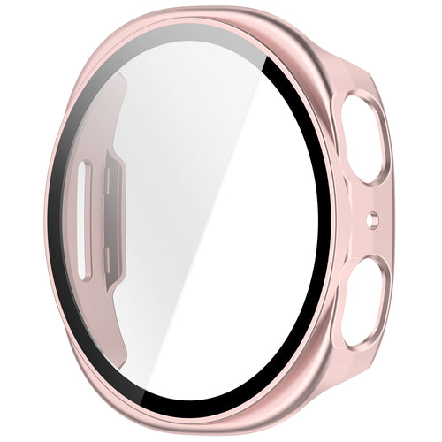 Funda con vidrio Samsung Galaxy Watch 8 - 40mm / 9 - 40mm (rosa)