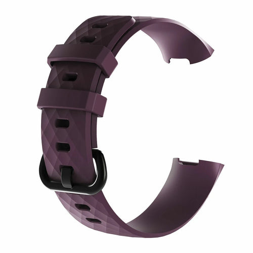 Silicone Strap, purple, without a watch, 3/4 front view
