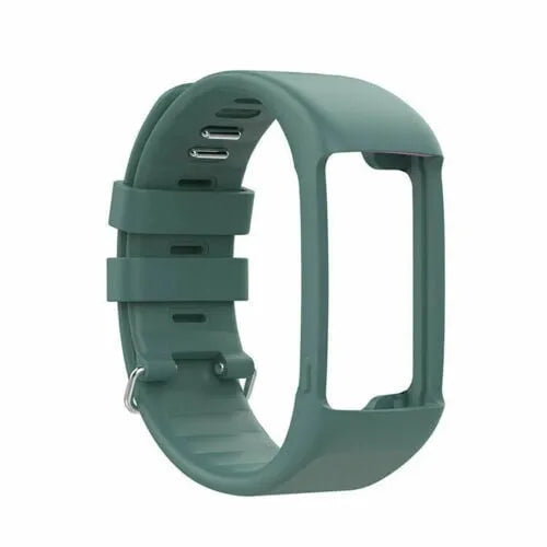 Silicone Strap, grey-green, without a watch, 3/4 front view