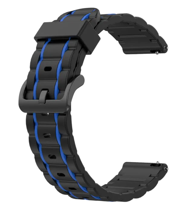 Correa deportiva con hebilla Amazfit Bip 3 (Pro) (negro/azul)