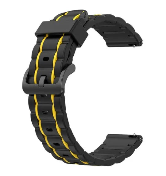 Correa deportiva con hebilla Amazfit Bip 3 (Pro) (negro/amarillo)