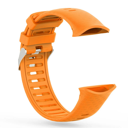 Silicone Strap, orange, without a watch, 3/4 front view
