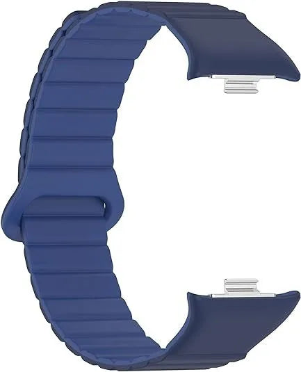 Magnetic Silicone Strap, duo blue, without a watch, 3/4 front view