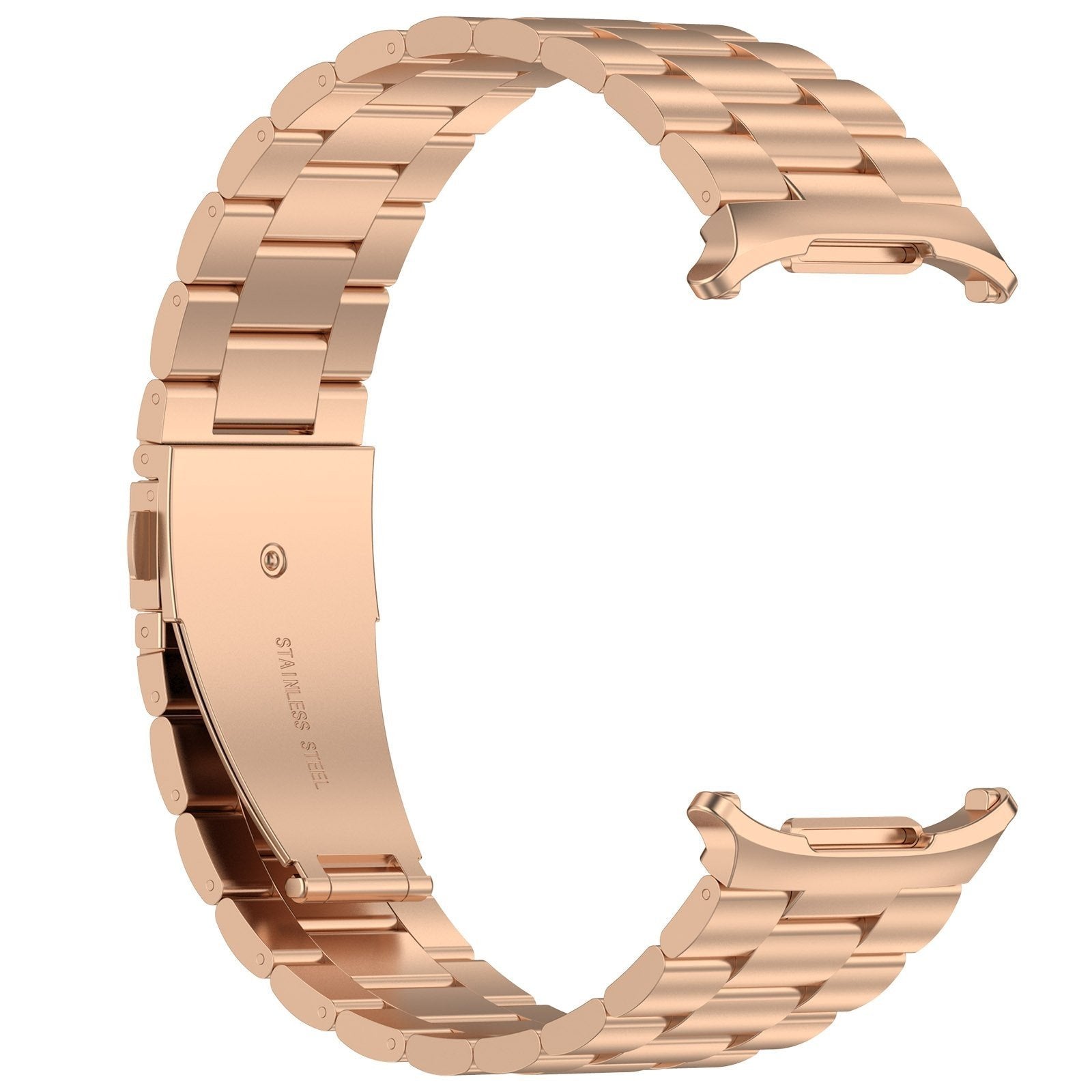 Steel Strap, rose gold, without a watch, 3/4 front view