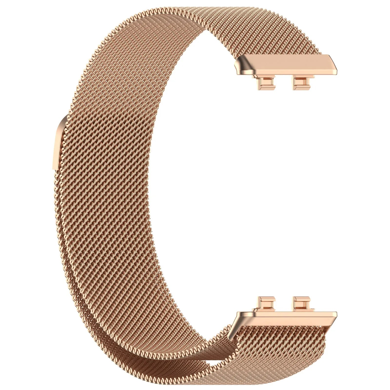 Milanese Strap, rose gold, without a watch, 3/4 front view