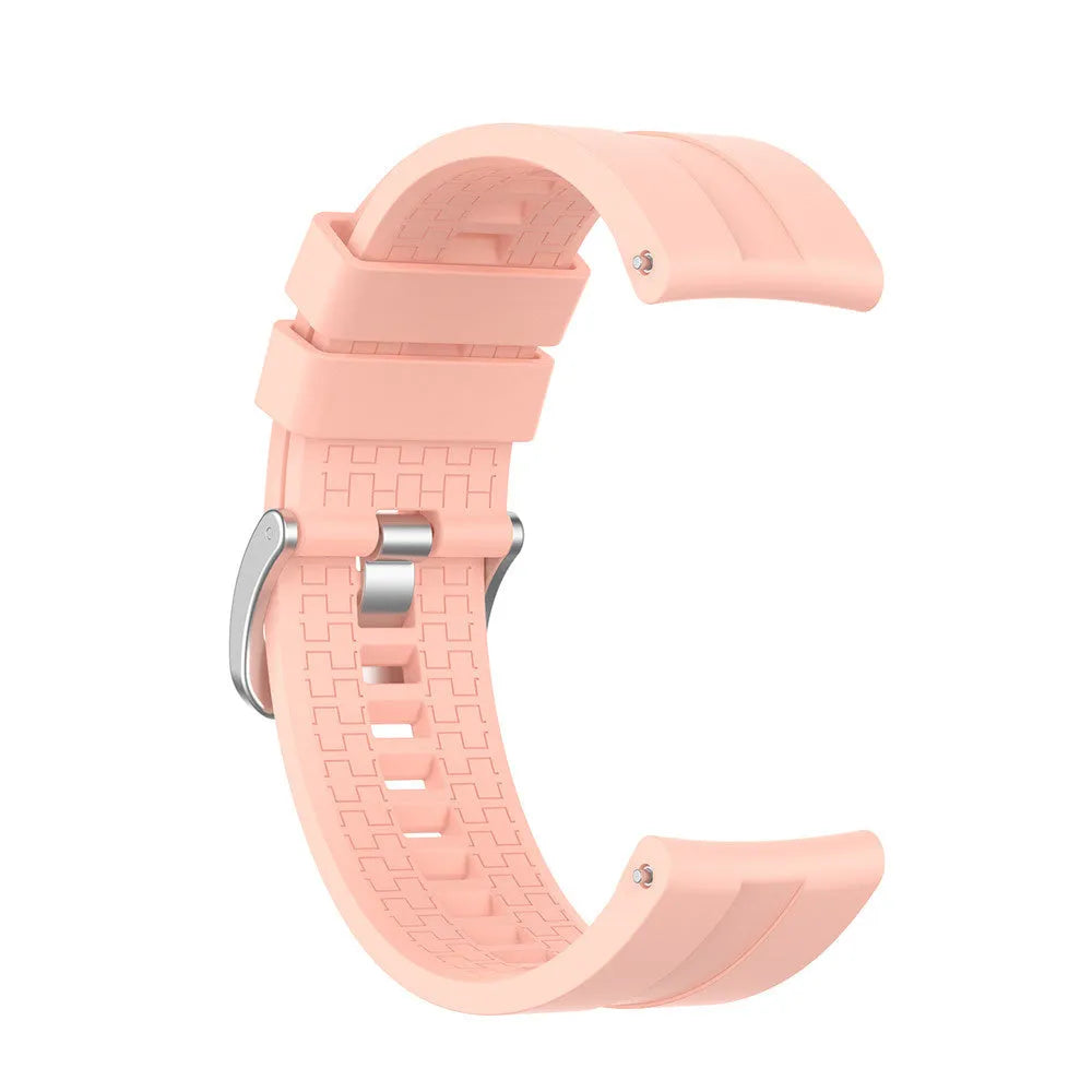 Silicone Strap 'Extreme', pink, without a watch, 3/4 front view