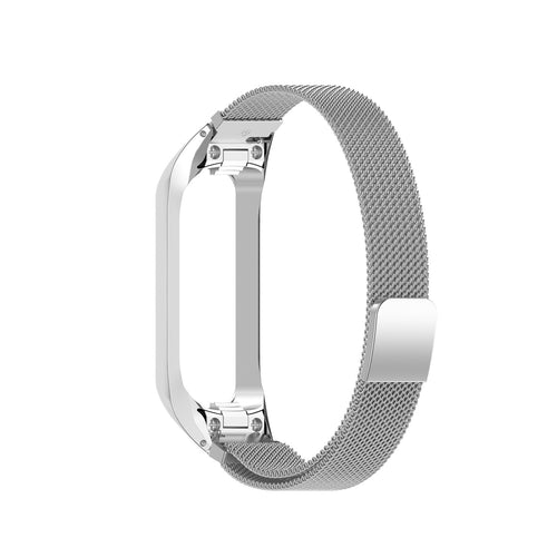 Milanese Strap, silver, without a watch, 3/4 front view