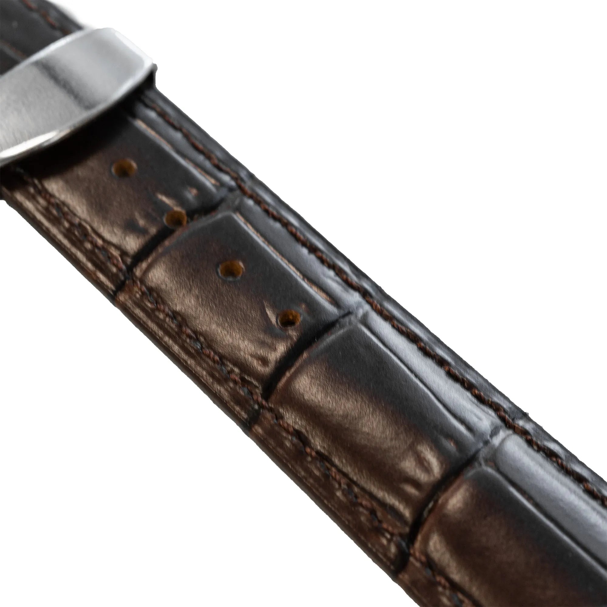 Correa cuero de lujo Coros Apex 42mm (marrón oscuro)