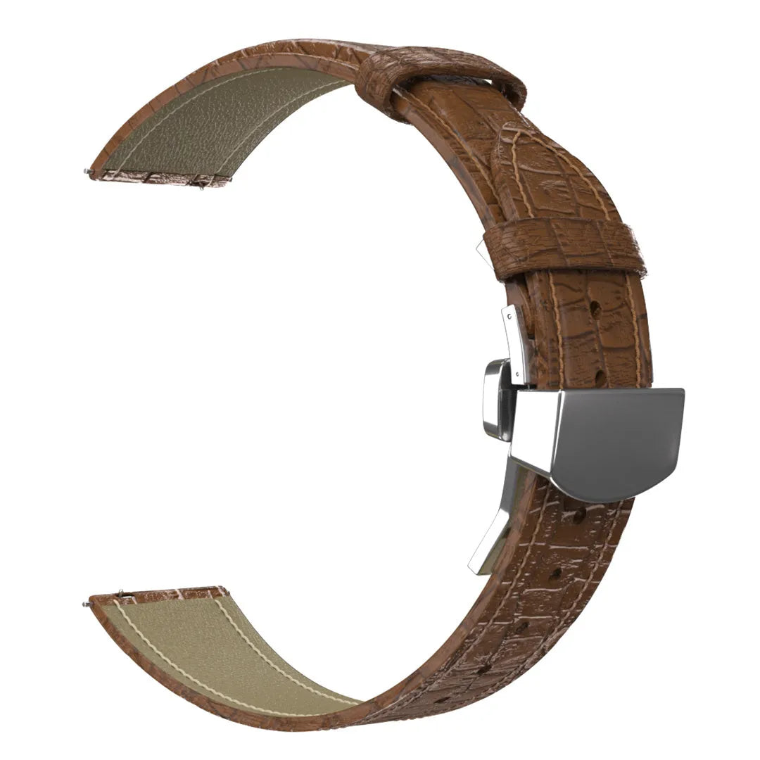 Correa cuero de lujo Coros Apex 42mm (marrón)