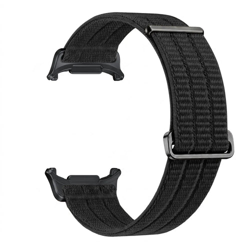 Nylon Air Strap, black, without a watch, 3/4 front view