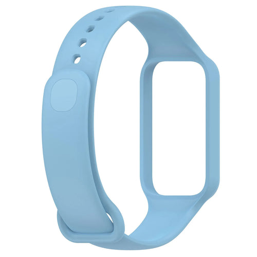 Silicone Strap, light blue, without a watch, 3/4 front view