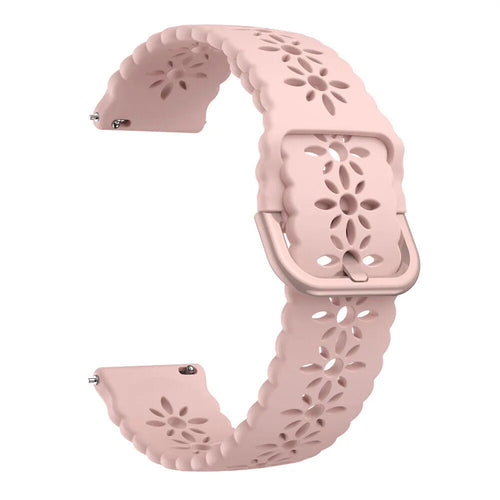 Correa de silicona con relieve Amazfit Bip U (Pro) (rosa)
