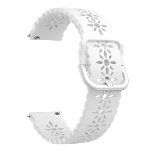 Amazfit Active 2 Patterned Silicone Strap (White)