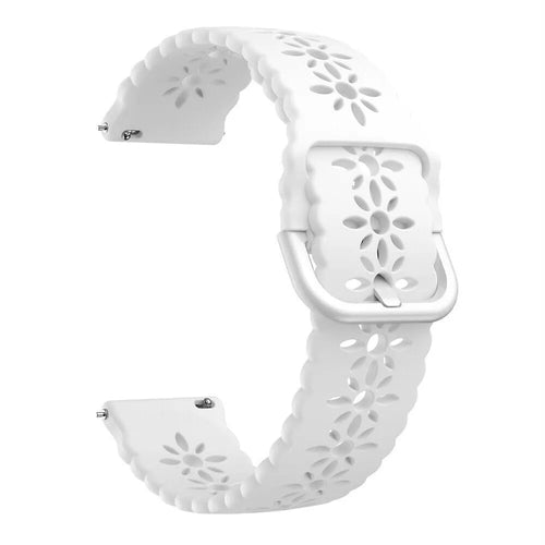 Correa de silicona con relieve Coros Apex 2 (blanco)