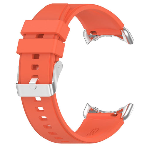 Silicone Strap, orange, without a watch, 3/4 front view