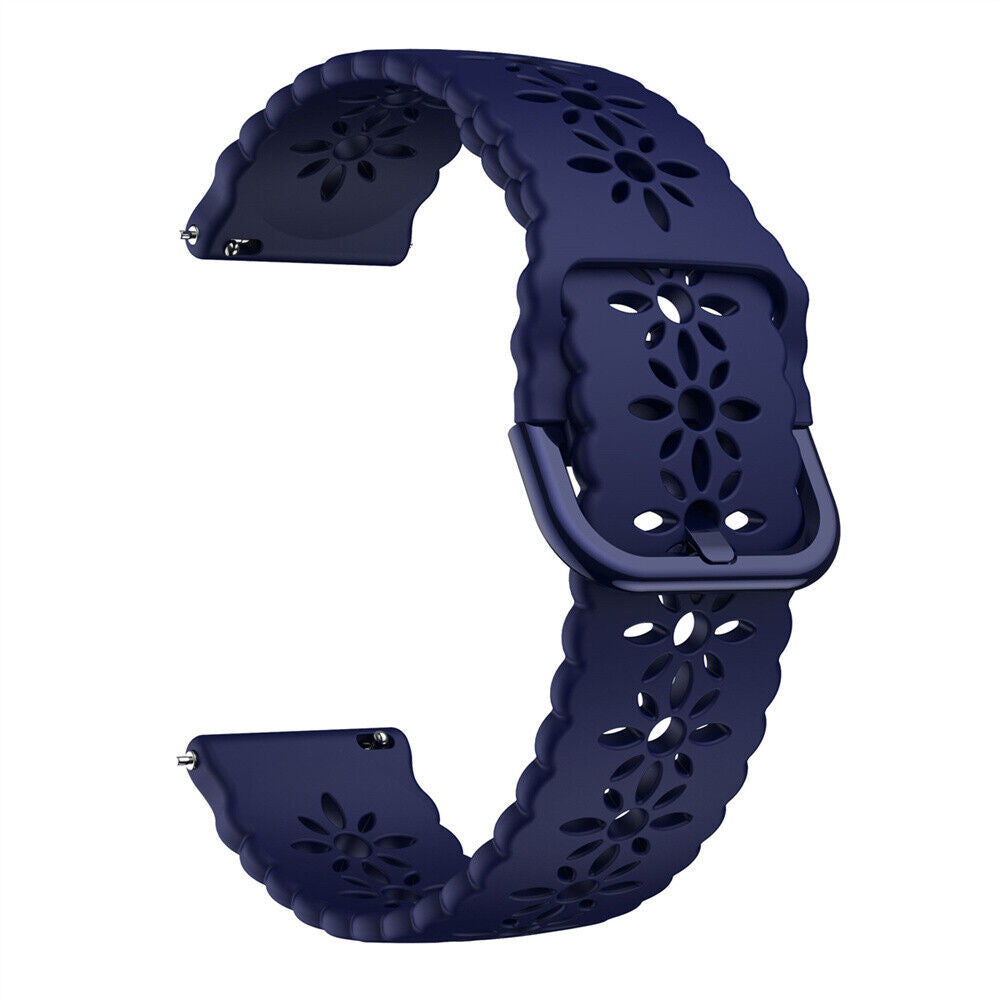 Correa de silicona con relieve Amazfit Bip 3 (Pro) (azul oscuro)