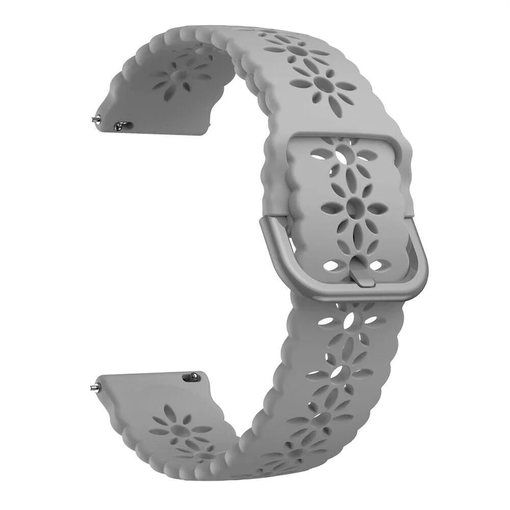 Amazfit GTR Mini Patterned Silicone Strap (Grey)