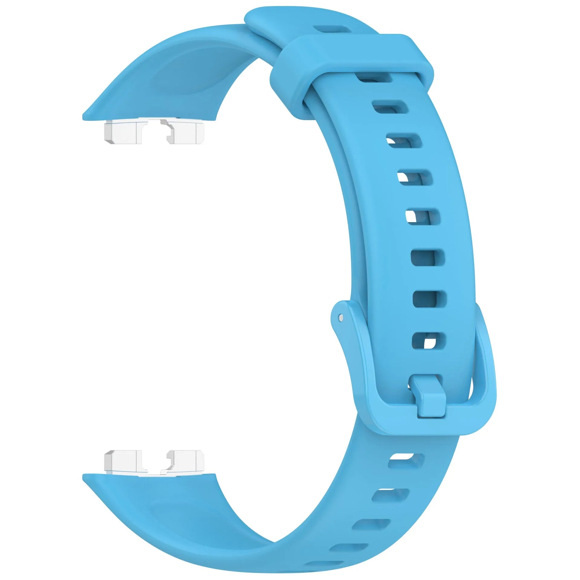 Silicone Strap, light blue, without a watch, 3/4 front view