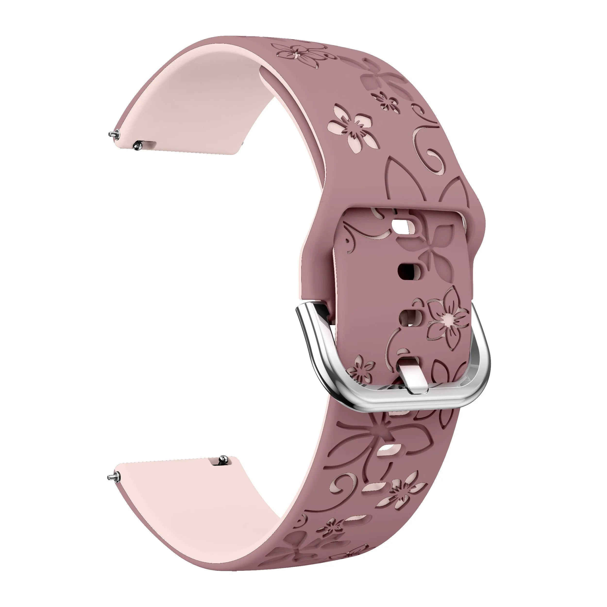 Correa silicona con flores ICE Smart 2.0 Round 1.20 (morado/rosa claro)