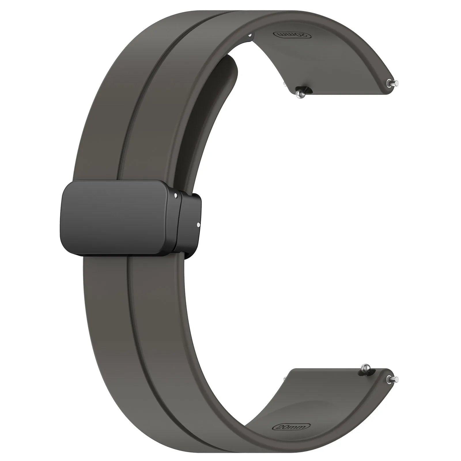 Correa silicona con hebilla Amazfit Bip U (Pro) (gris oscuro)