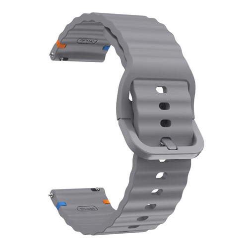 Samsung Galaxy Watch 46mm Wave Silicone Bracelet (Dark Gray)