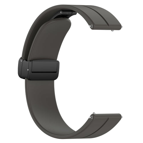 Withings ScanWatch Nova D-Buckle Silicone Strap (Dark Grey)