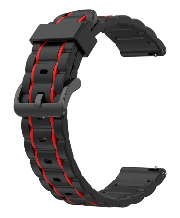 Suunto Run Sport Strap with Buckle (Black/Red)