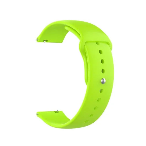 Silicone Sport Strap, light green, without a watch, 3/4 front view