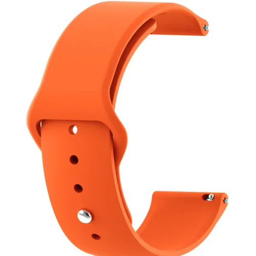 Silicone Sport Strap, orange, without a watch, 3/4 front view