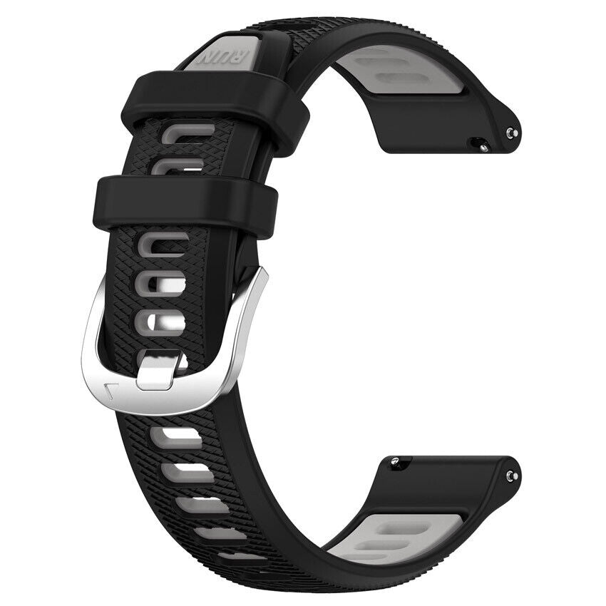 Correa deportiva con hebilla Garmin Forerunner 570 - 47 mm (negro/gris)