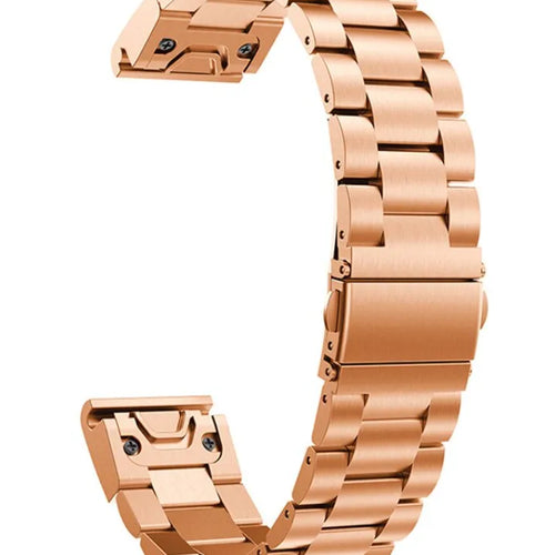 Garmin Descent Mk2S Steel Strap (Rose Gold)