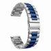 Correa acero Coros Apex 46mm (plateado/azul)
