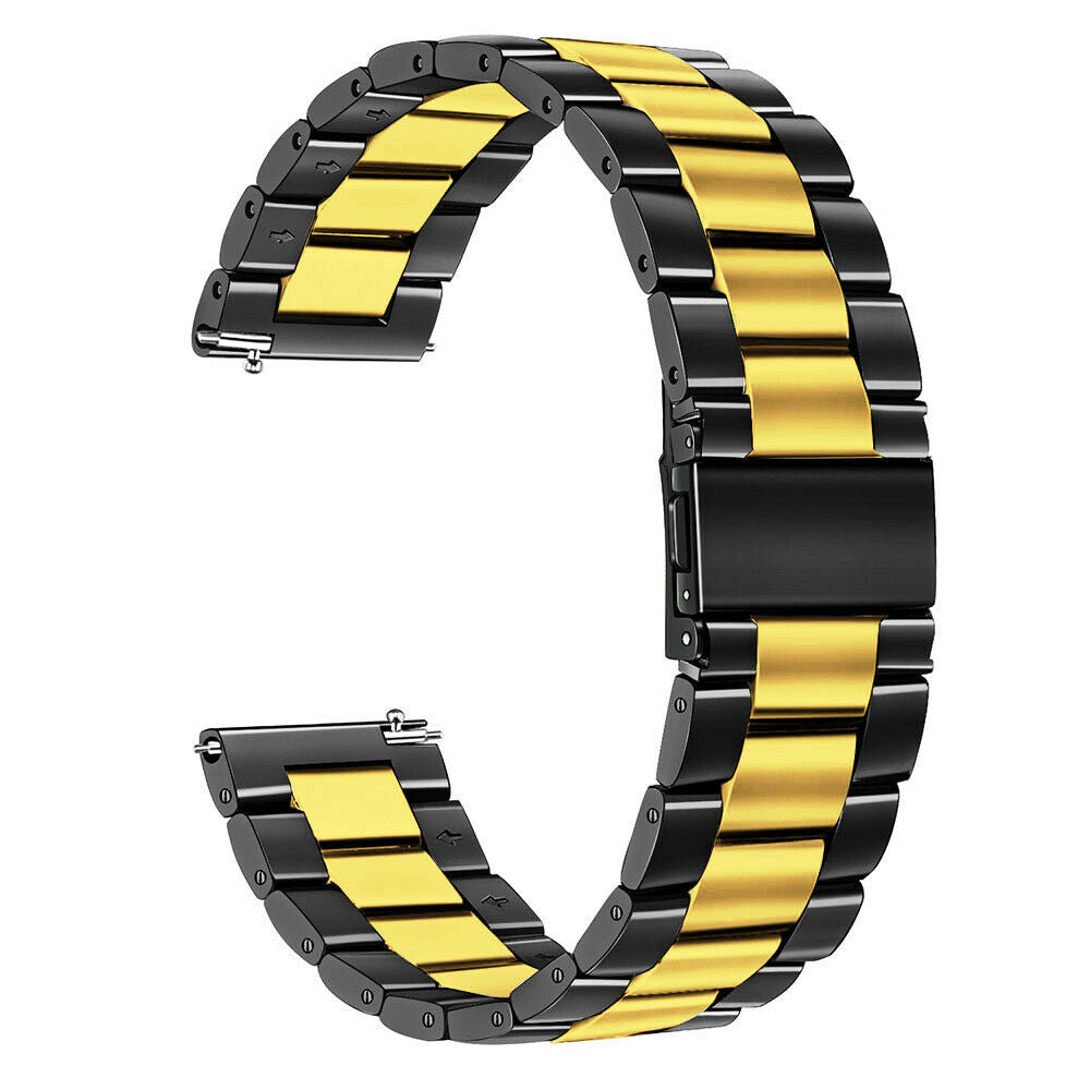 Correa acero Garmin Vivoactive 6 (negro/dorado)