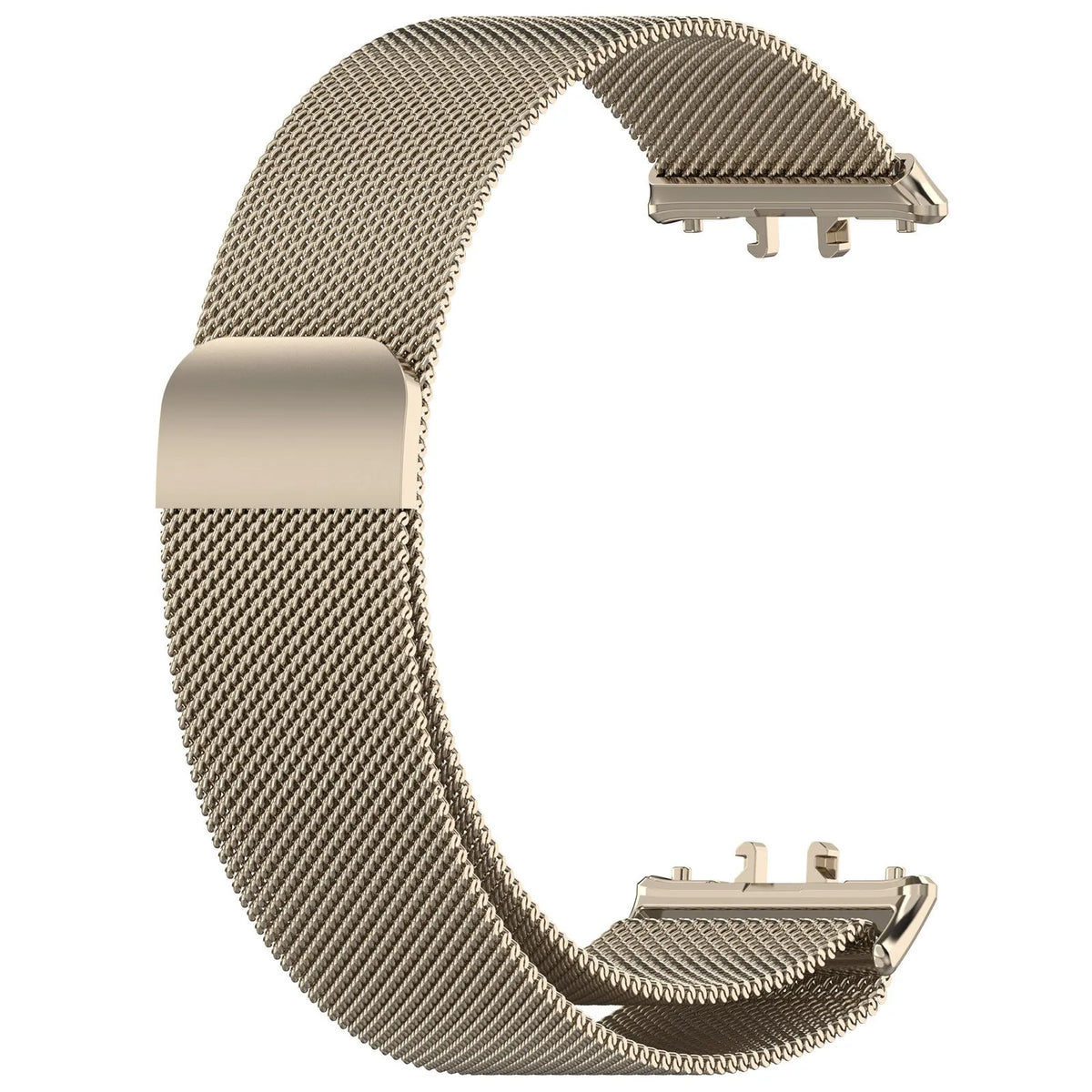 Milanese Strap, starlight, without a watch, 3/4 front view