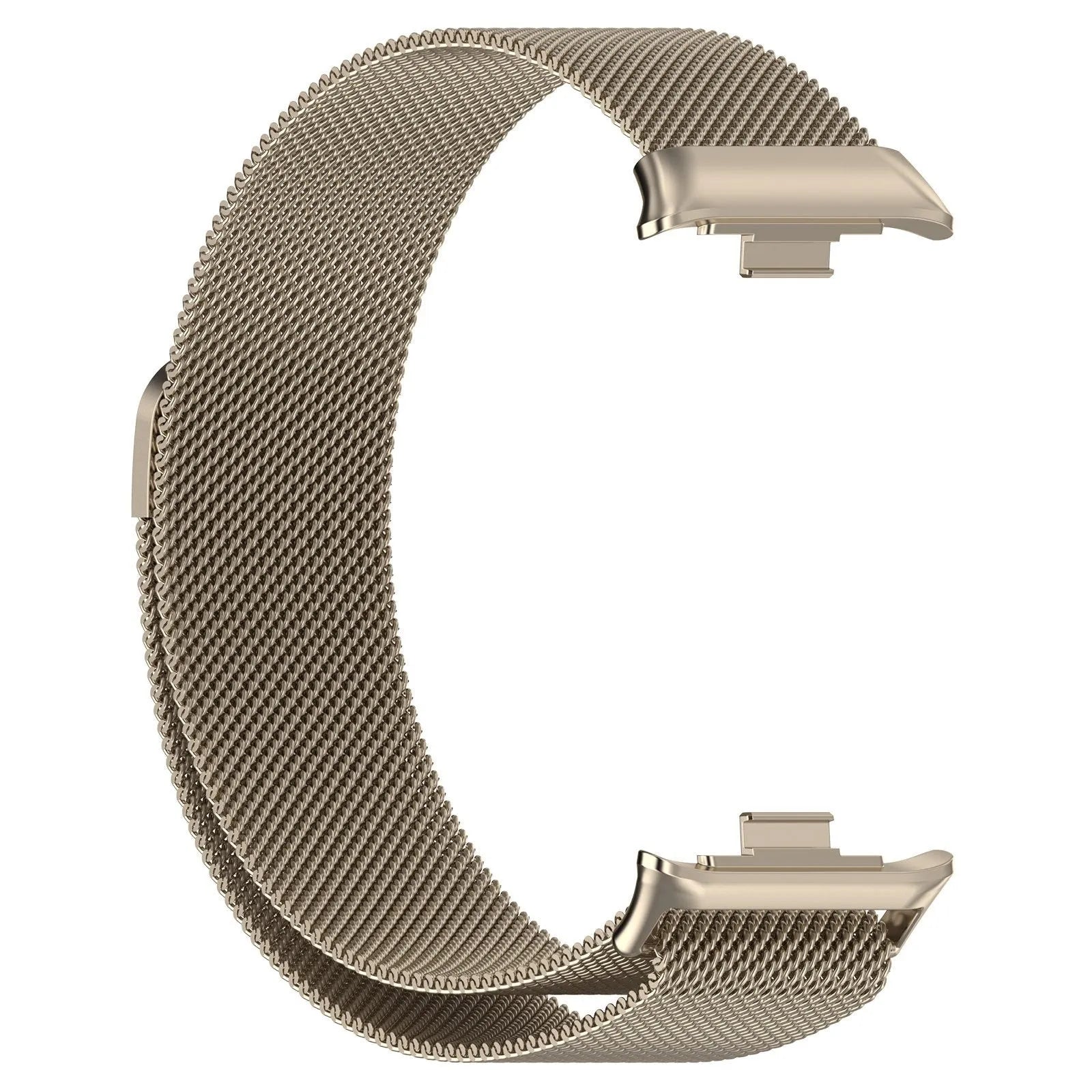 Milanese Strap, champagne, without a watch, 3/4 front view