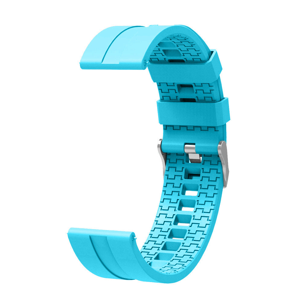 Silicone Strap 'Extreme', light blue, without a watch, 3/4 front view