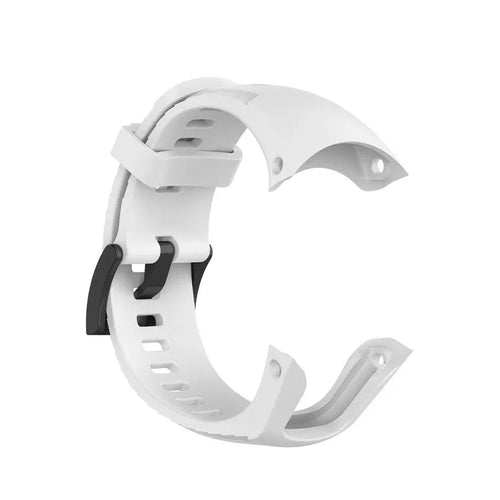 Silicone Strap, white, without a watch, 3/4 front view