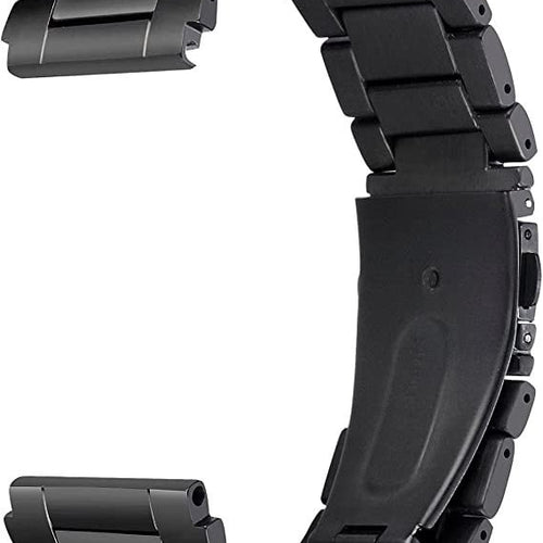 Titanium Strap, black, without a watch, 3/4 front view