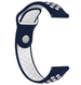 Correa reloj 20mm deportiva - universal (azul/blanco)