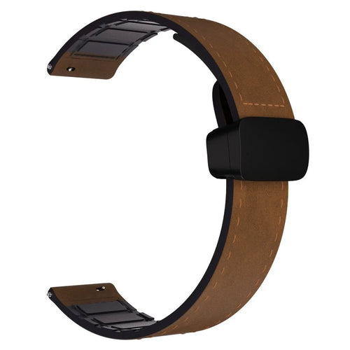 Correa cuero con hebilla en forma de D OnePlus Watch 3 (marrón oscuro)