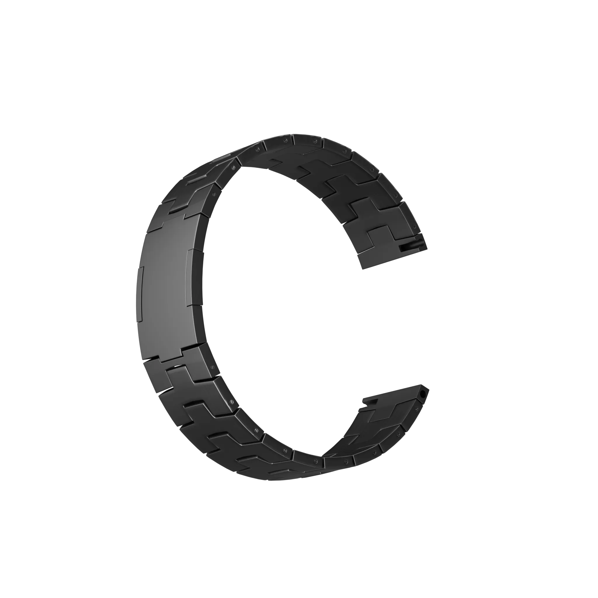 Correa titanio granulado Amazfit GTR 4 (hebilla plana) (grafito)