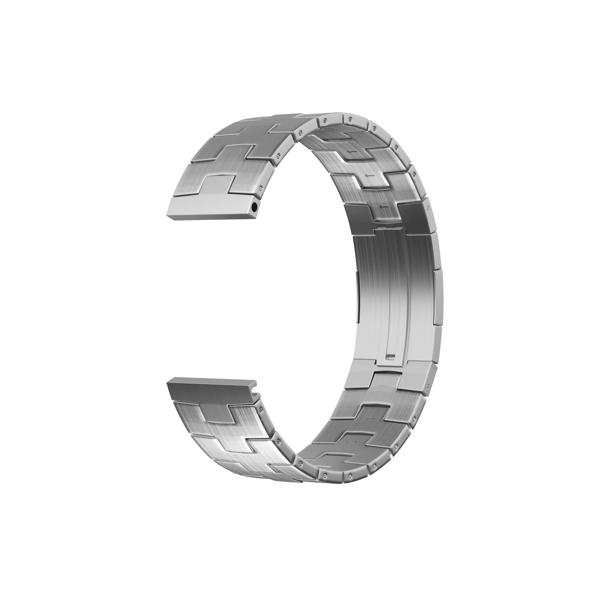 Suunto 9 Peak Pro Titanium Grain Strap (Flat Buckle) (Silver)