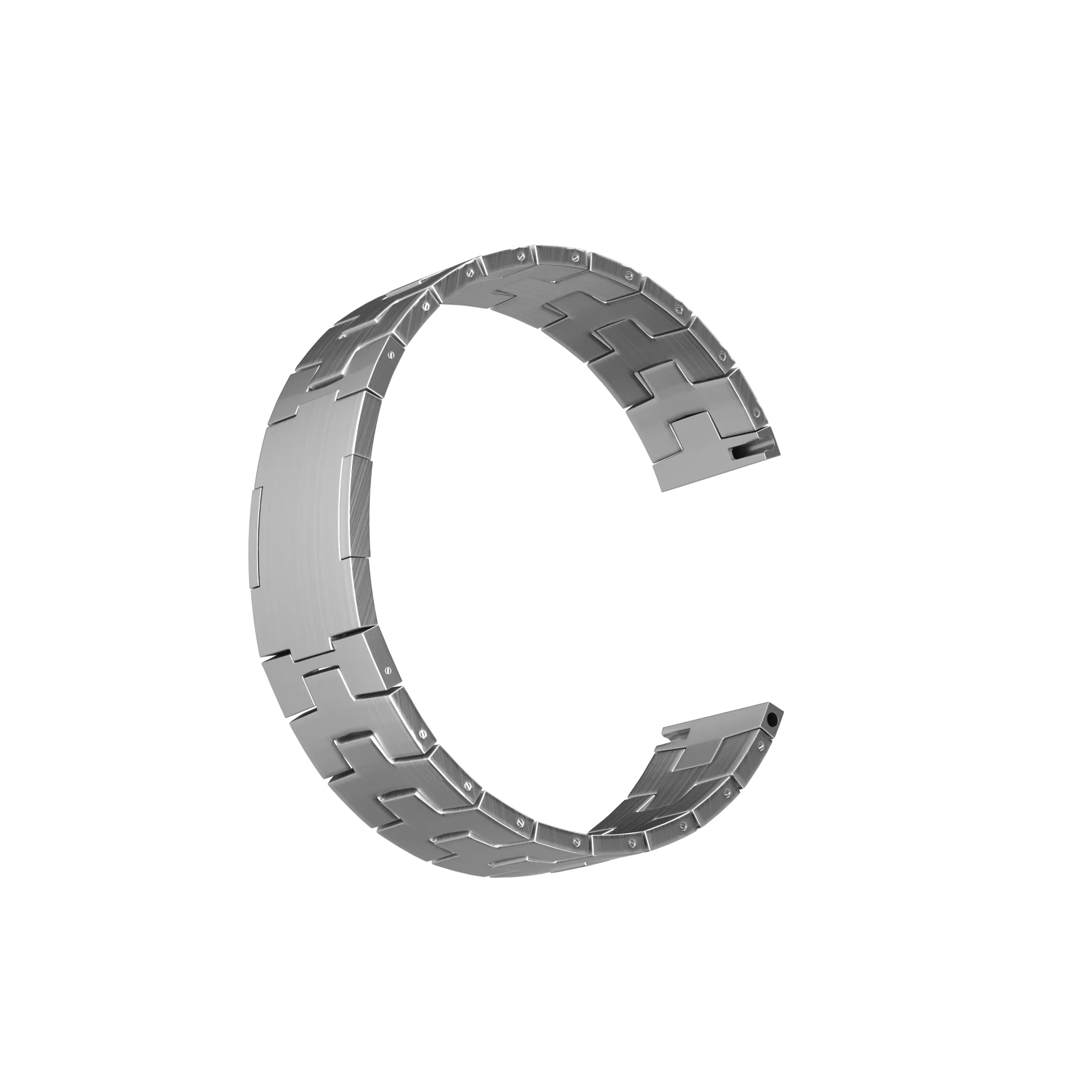 Correa titanio granulado Xiaomi Watch 2 (hebilla plana) (plateado)