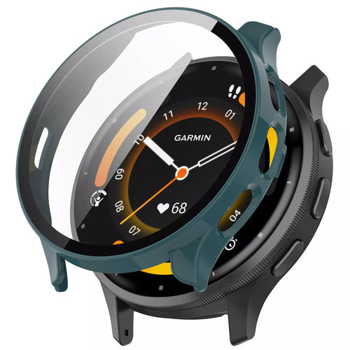 Funda rígida con vidrio Garmin Venu 3 (verde)