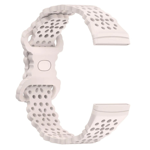 Patterned Silicone Strap, without a watch, 3/4 front view